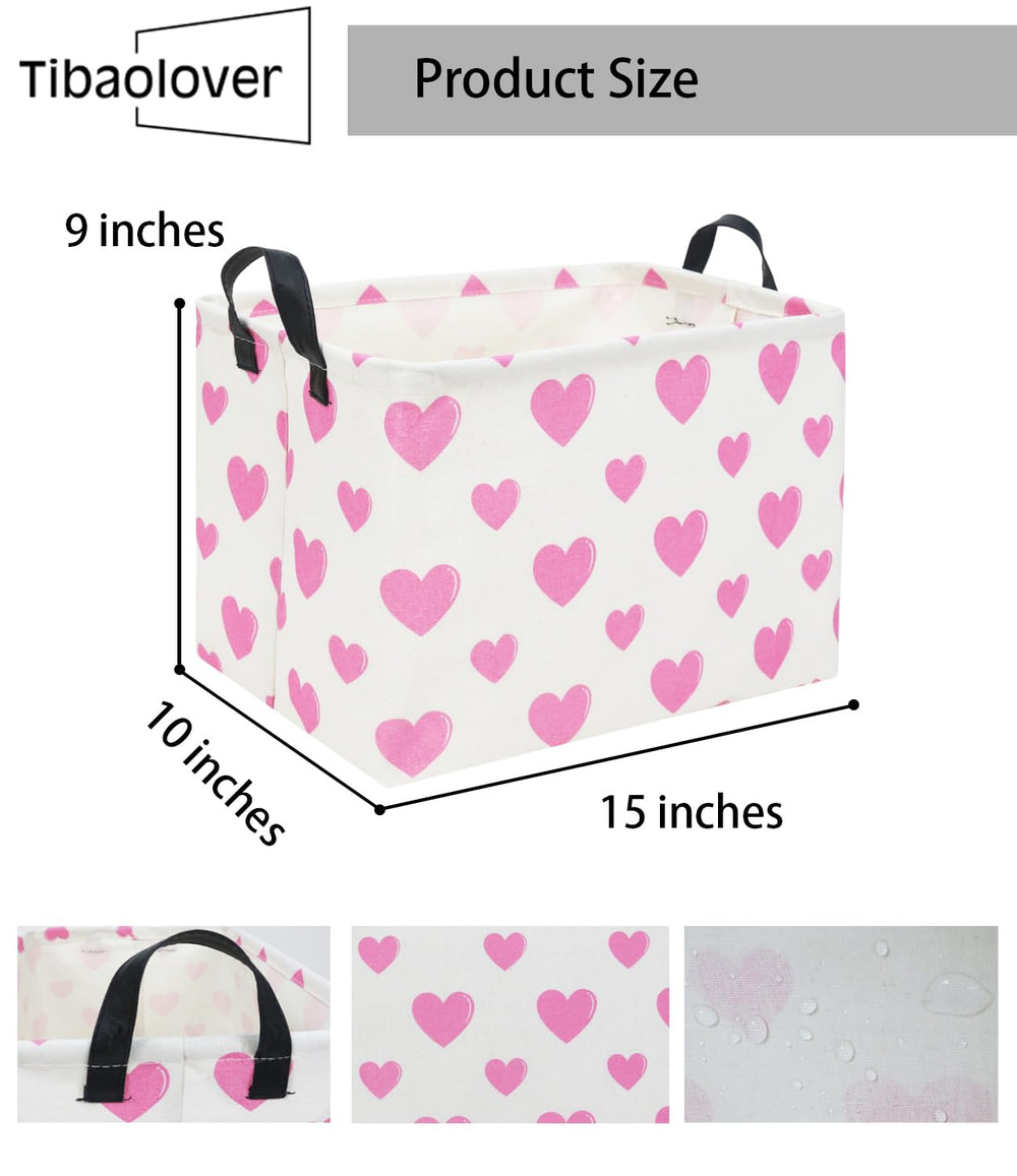 TIBAOLOVER decorative linen basket keeps blankets within reach.