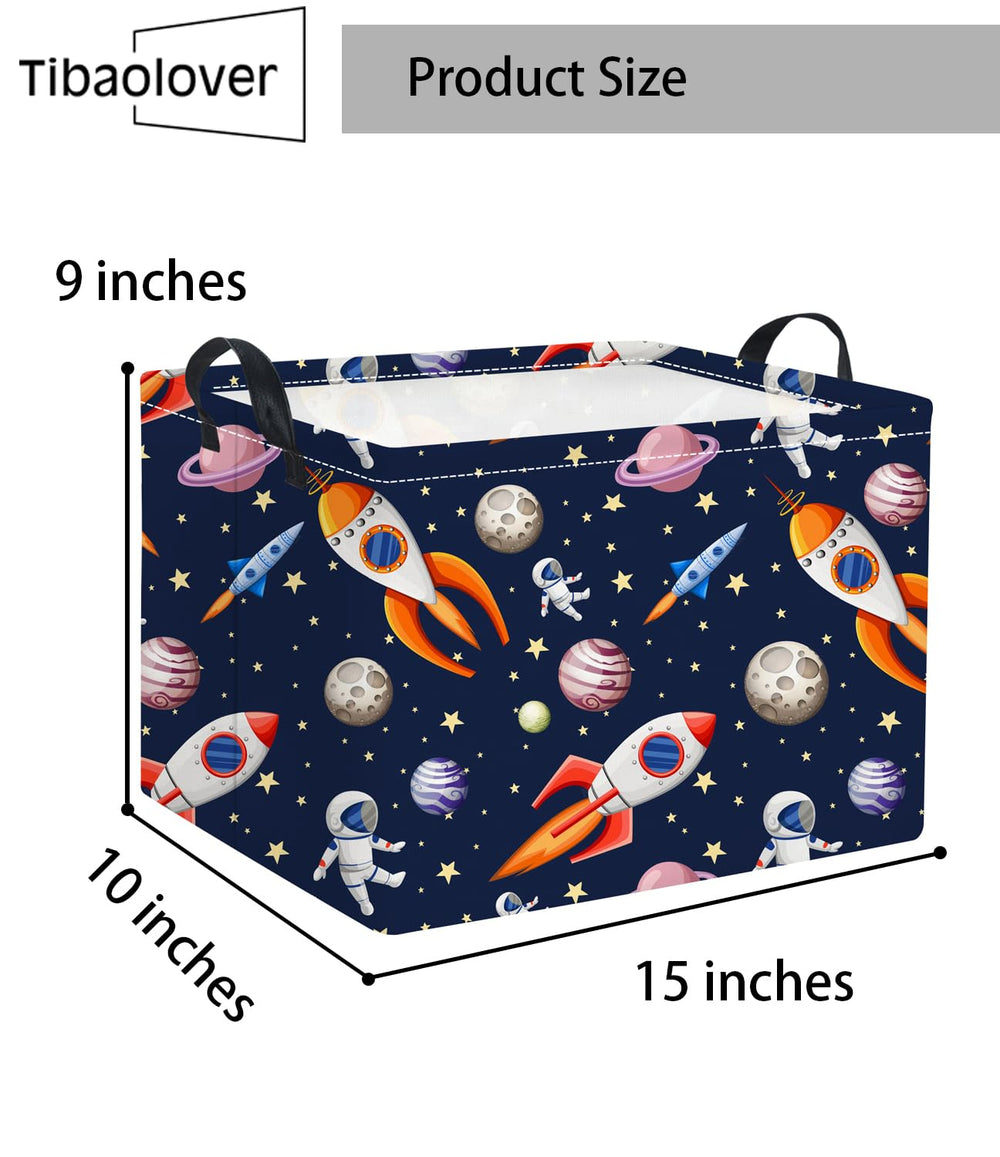 TIBAOLOVER 15x10x9 inch basket fits clothing and toys.