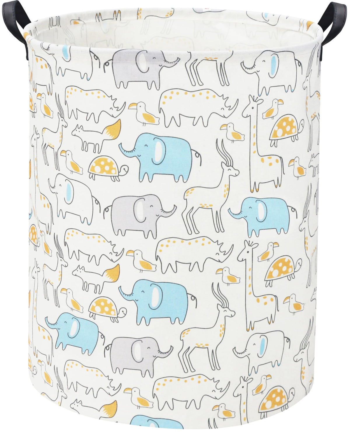 TIBAOLOVER animal baby laundry basket keeps nursery clutter organized and portable.