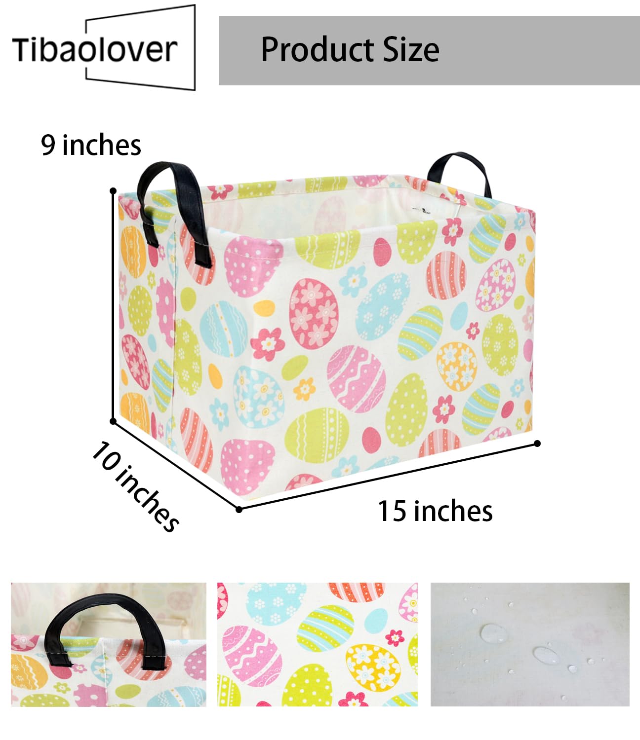 TIBAOLOVER baby room decor basket blends cute design with practical toy and accessory storage.