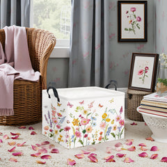 TIBAOLOVER collapsible basket flat demonstrates space-saving design when not in use.