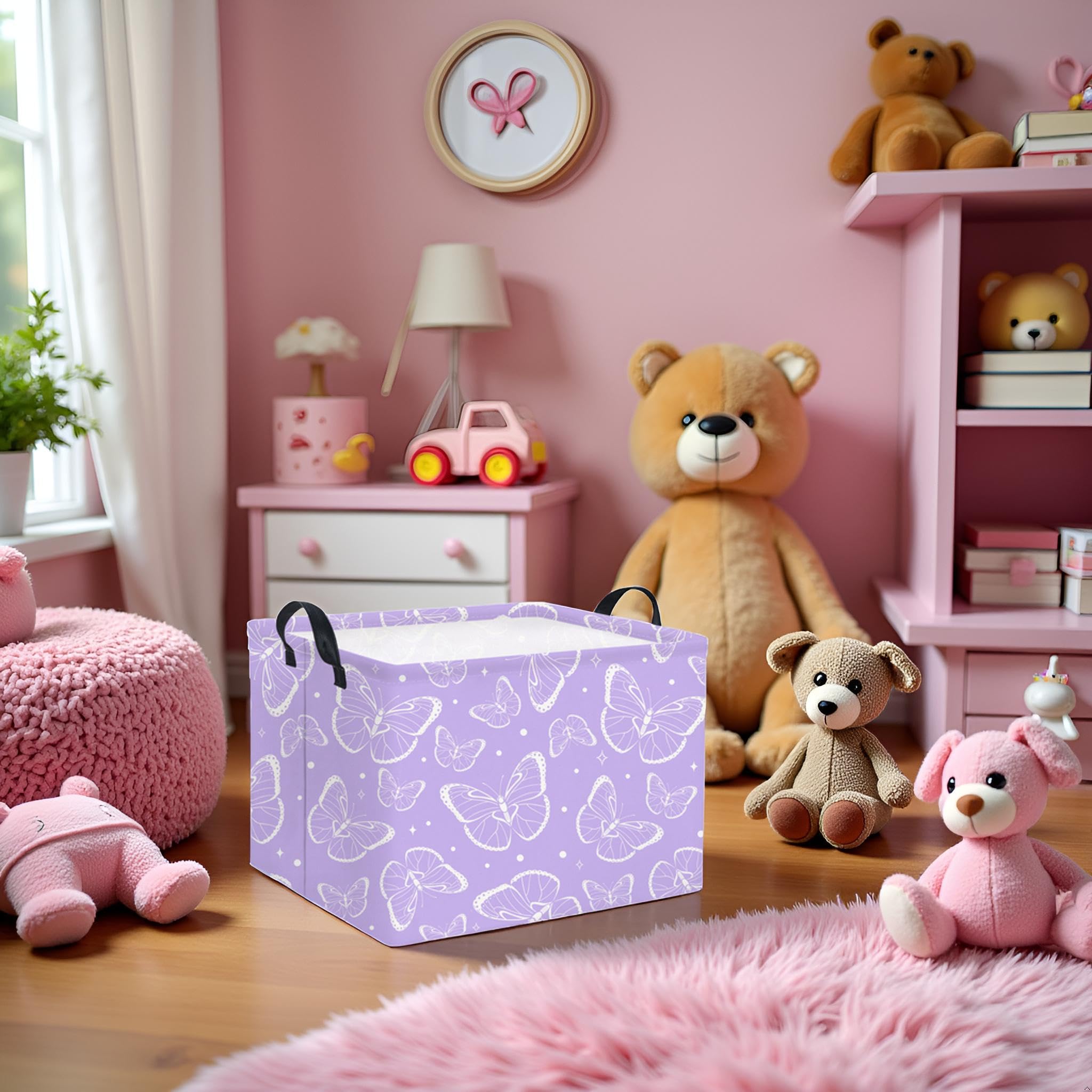 TIBAOLOVER collapsible laundry basket with handles, easy to store when not in use.