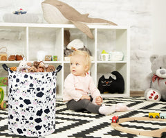 TIBAOLOVER collapsible laundry basket folded flat for space-saving organization