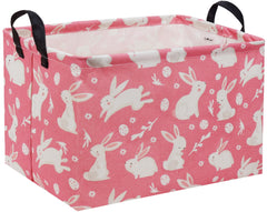 TIBAOLOVER Easter Basket Bunny Pink shows a cute bunny design for kid spaces.