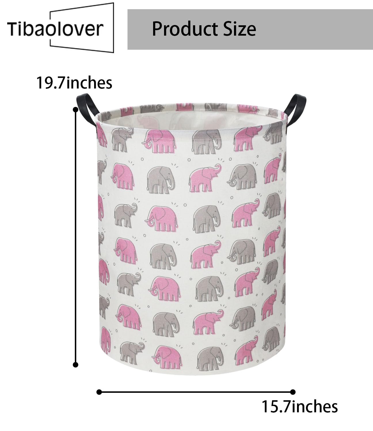 TIBAOLOVER elephant baby laundry basket toy storage keeps rooms tidy