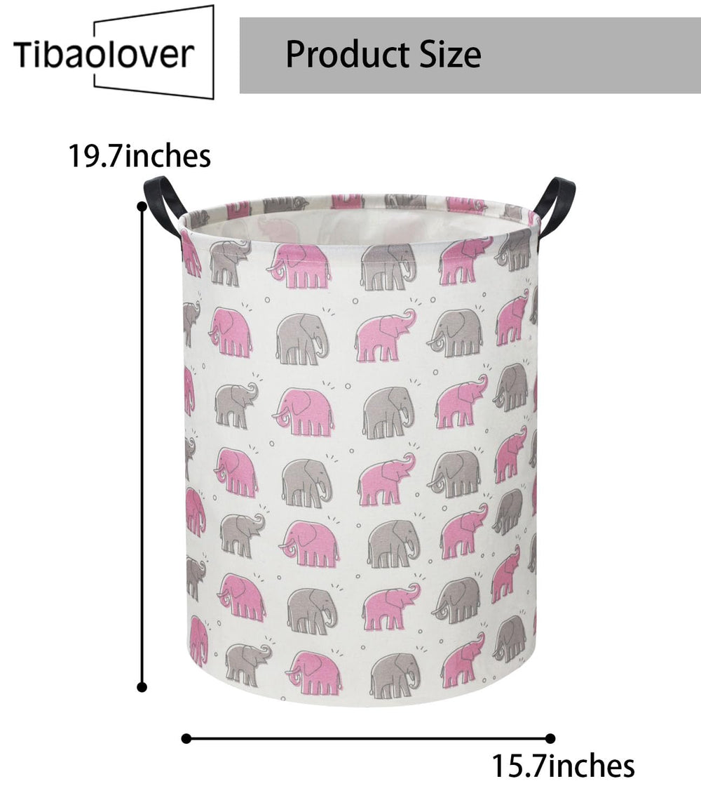 TIBAOLOVER elephant baby laundry basket toy storage keeps rooms tidy