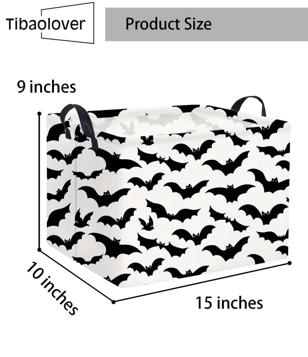 Tibaolover foldable storage bin folds flat for space saving when not in use