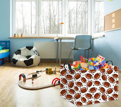 TIBAOLOVER football basket folded flat for space-saving storage.
