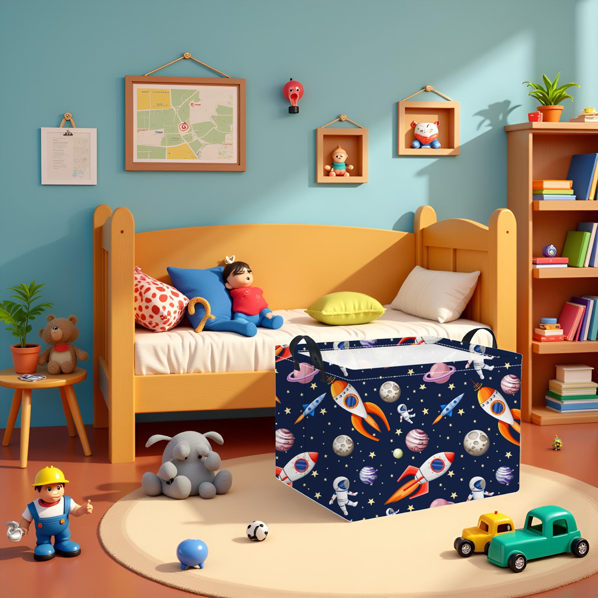TIBAOLOVER handles enable portable laundry and toy storage.