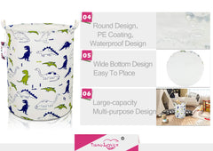 TIBAOLOVER kids laundry hamper collapsible design saves space.