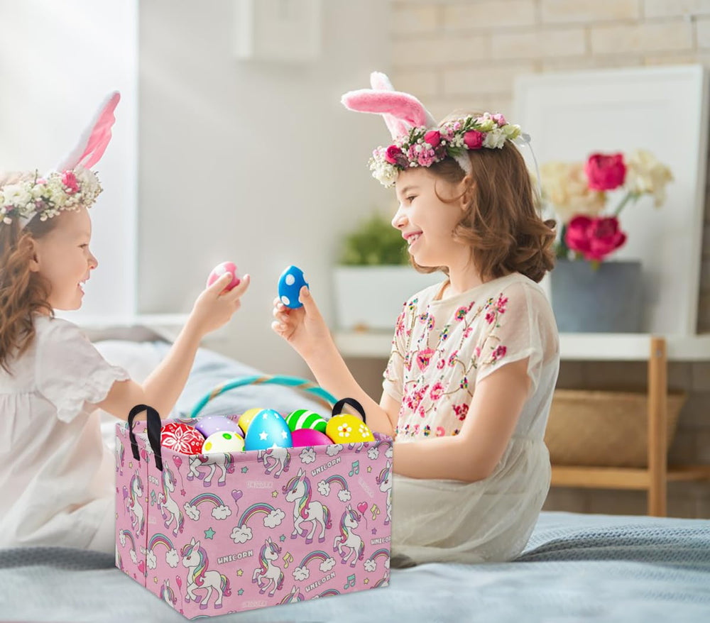 TIBAOLOVER kids room decor unicorn basket adds playful storage to bedrooms