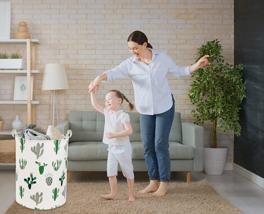 TIBAOLOVER laundry basket folded-flat shows space-saving design.