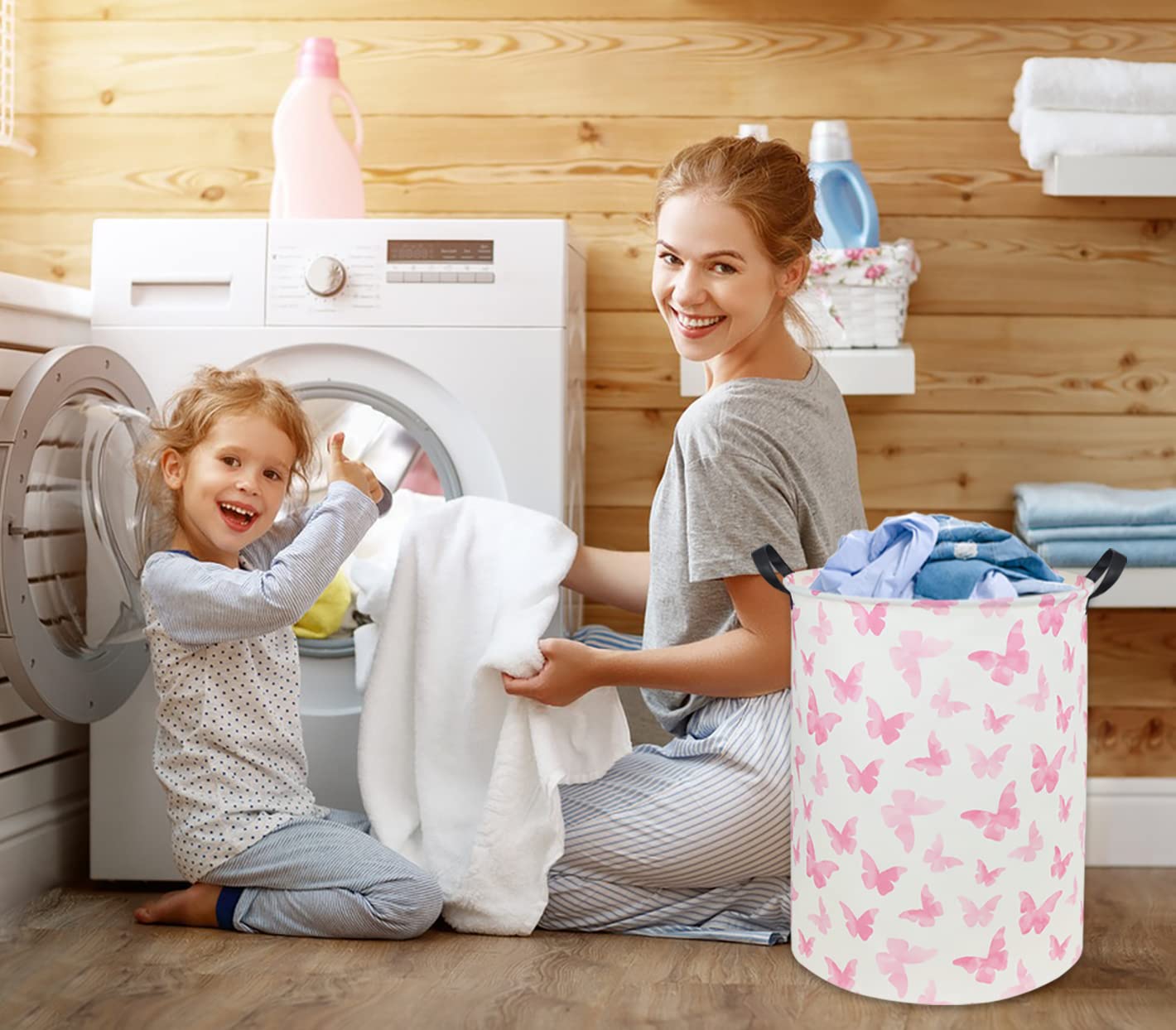 TIBAOLOVER lightweight durable hamper with moisture-resistant inner lining.