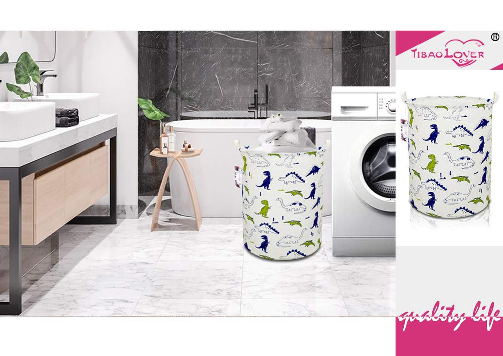 TIBAOLOVER laundry hamper with durable moisture-resistant inner coating.