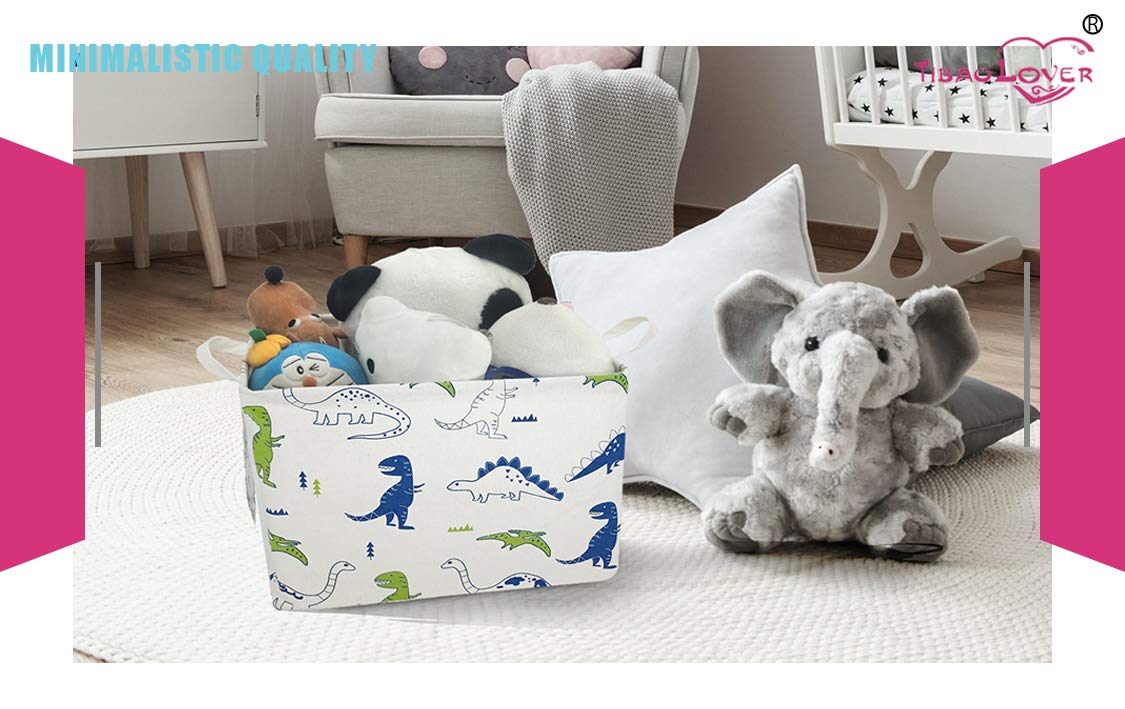 TibaoLover nursery decor baby bin on a shelf.