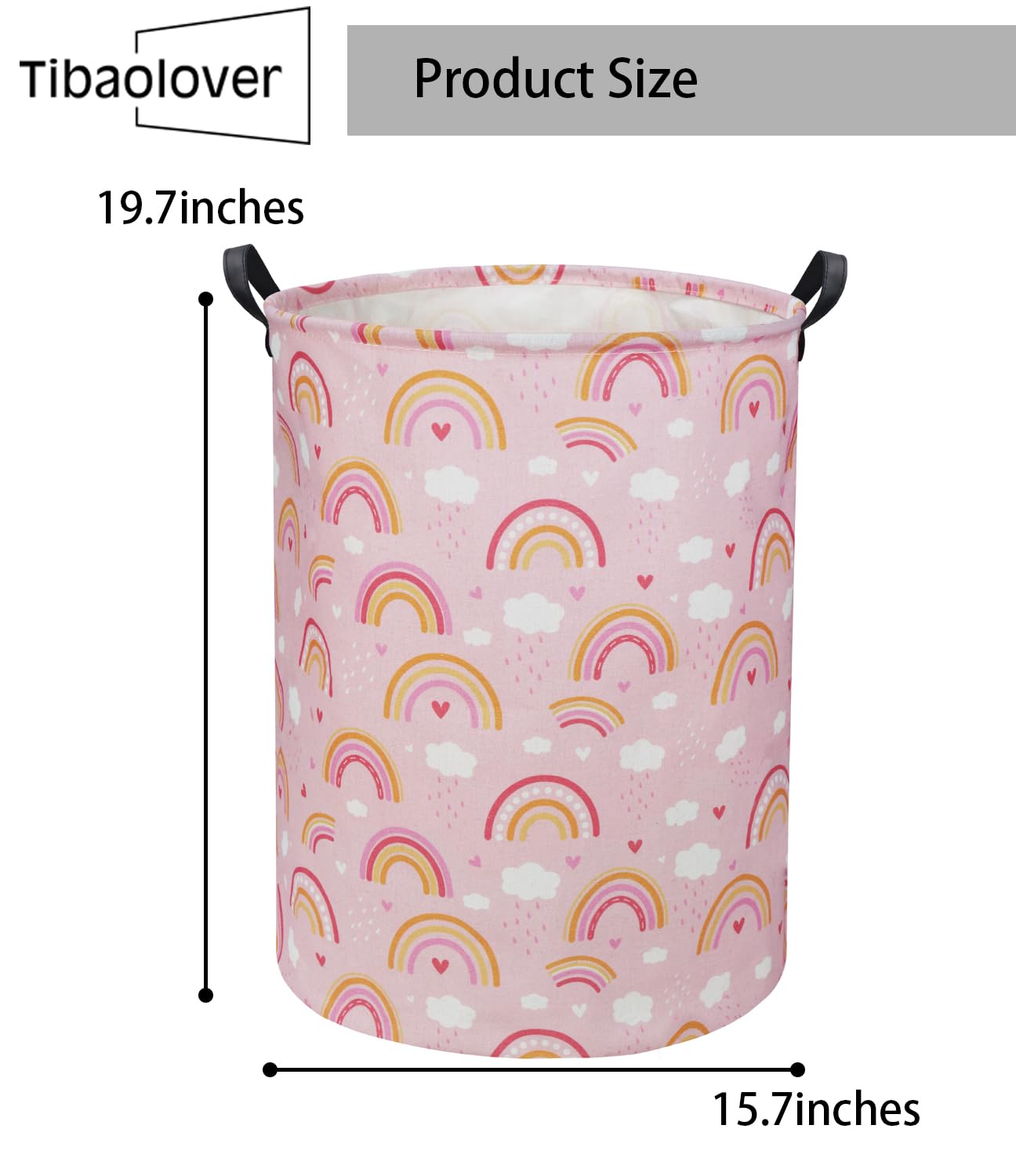 TIBAOLOVER Rainbow Pink basket after unpacking shows easy recovery and reshaping.