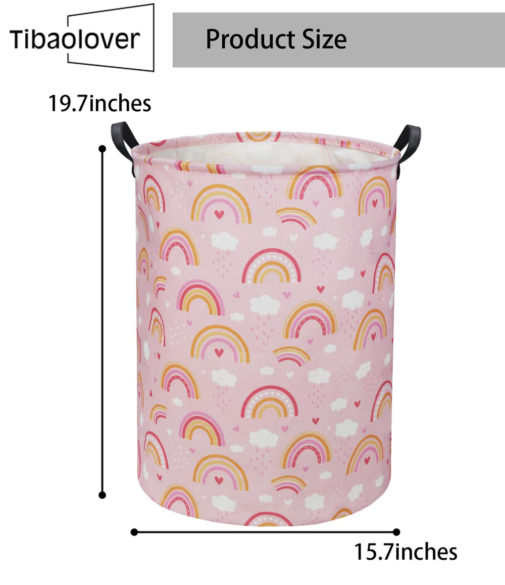 TIBAOLOVER Rainbow Pink basket after unpacking shows easy recovery and reshaping.