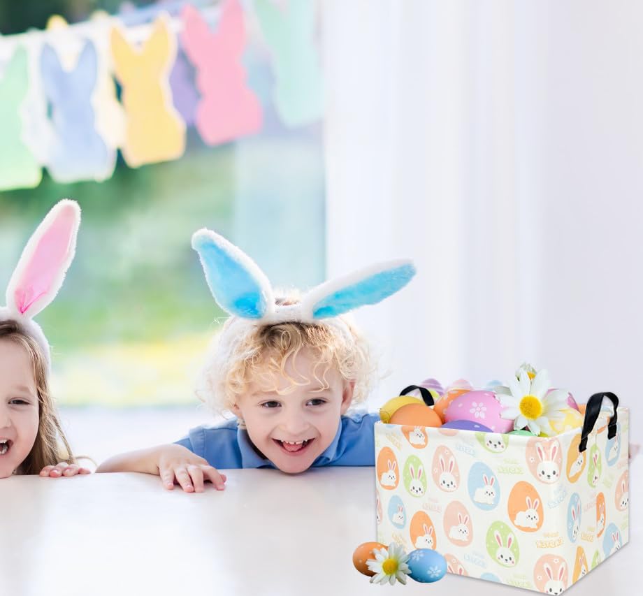 TIBAOLOVER rectangle Easter basket features a cute pattern for kids' rooms