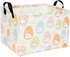 TIBAOLOVER rectangle Easter basket foldable design for easy storage and setup