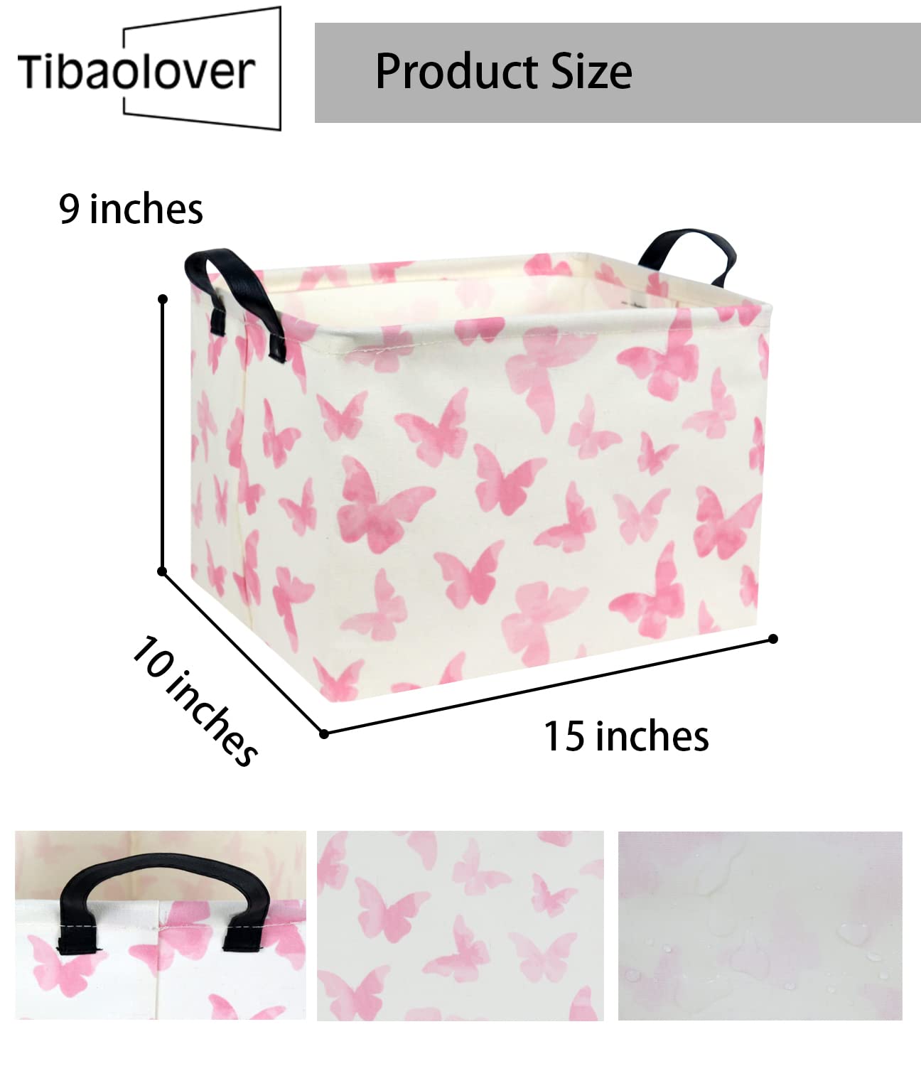 TIBAOLOVER kid-friendly decor basket on shelves or dresser.
