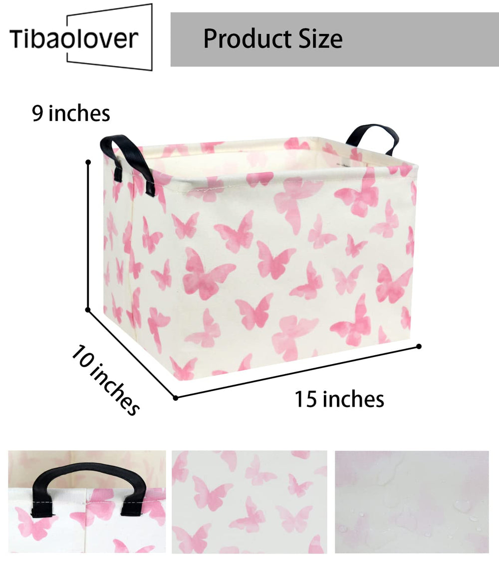 TIBAOLOVER kid-friendly decor basket on shelves or dresser.