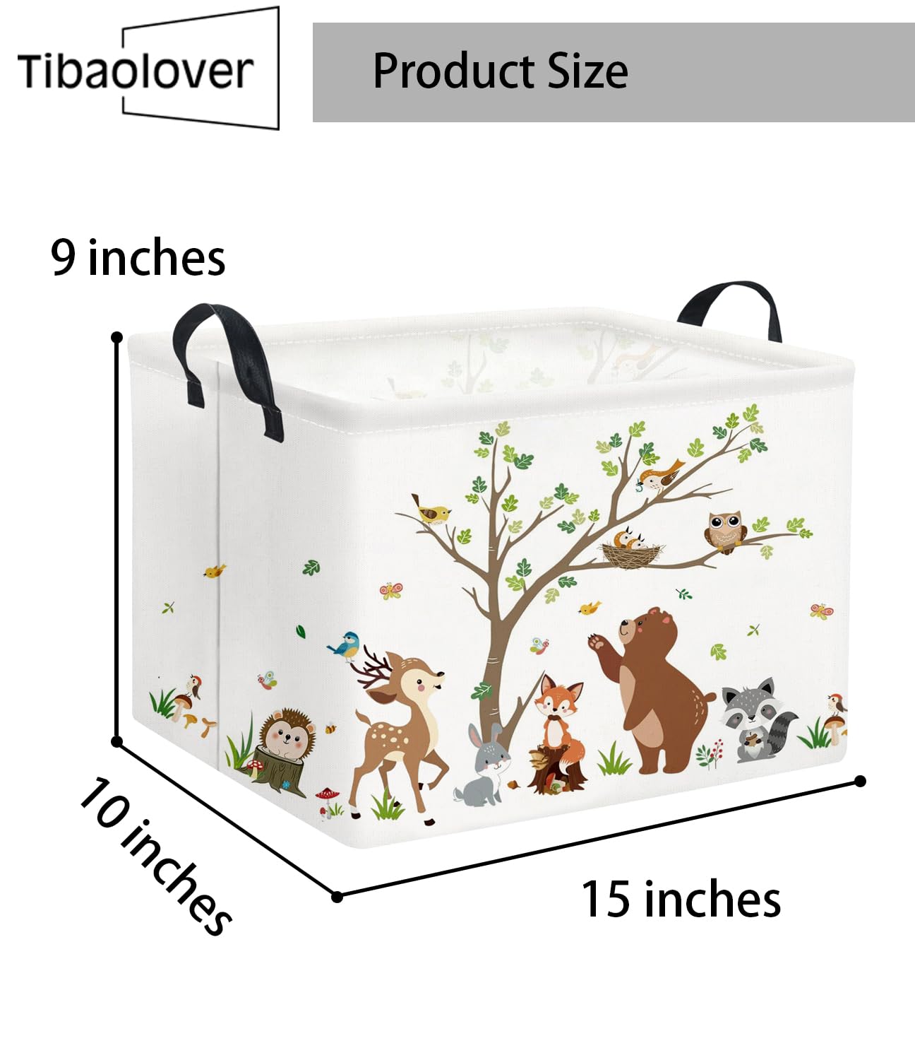 TIBAOLOVER 15x10x9 inch basket fits clothing and essentials.