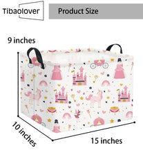 TIBAOLOVER princess castle design adds cute decor to kids' room while organizing.