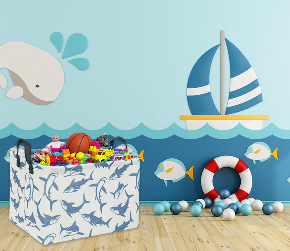TIBAOLOVER rectangular shark basket side view highlights compact storage and space-saving design.