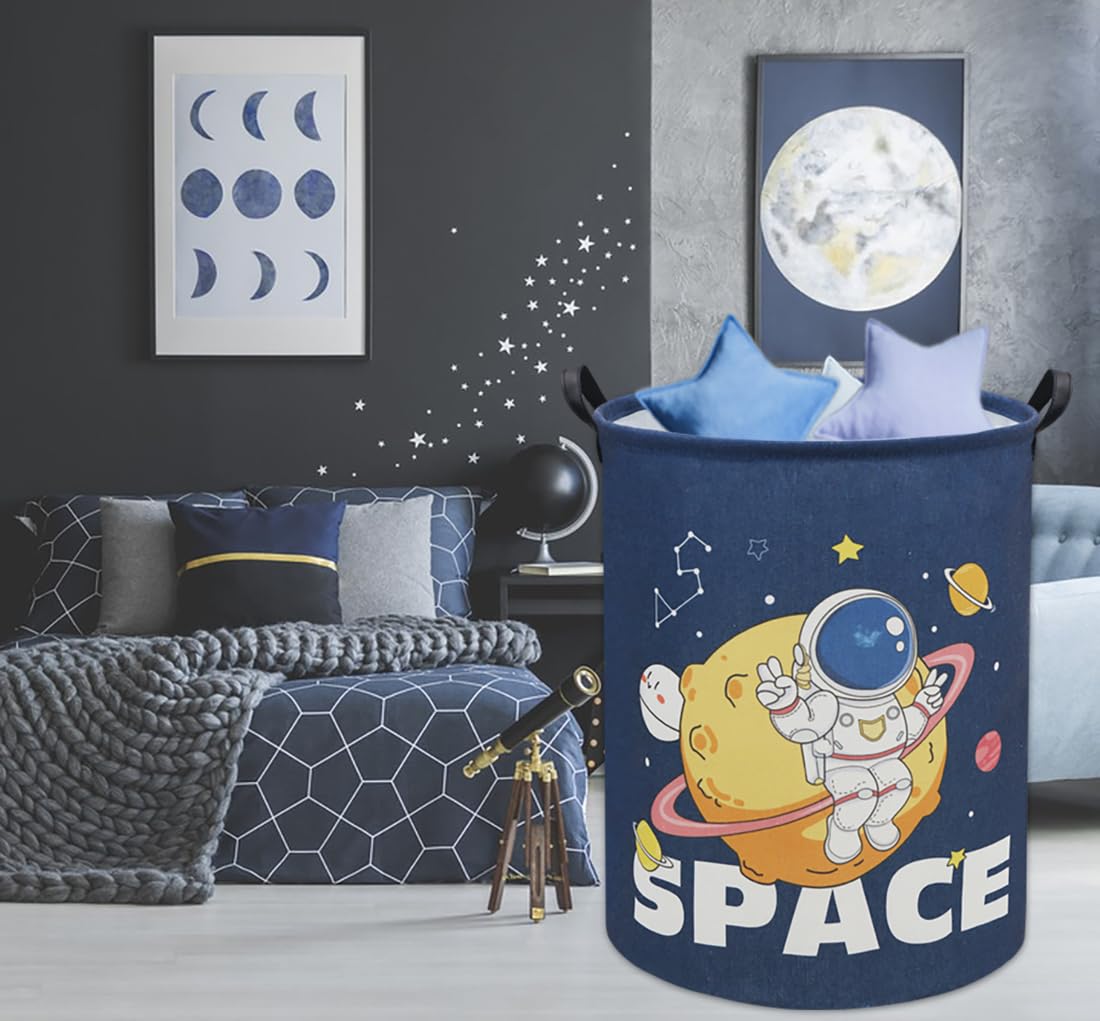 TIBAOLOVER Space Astronaut baby nursery decor, adds playful storage accents.