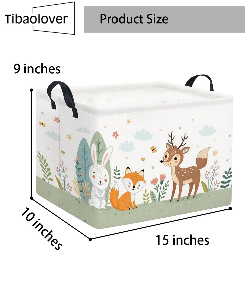 TIBAOLOVER storage bin on a shelf complements kids' room decor.