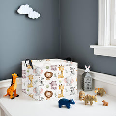 TIBAOLOVER toy storage bin on shelf demonstrates versatile organization.