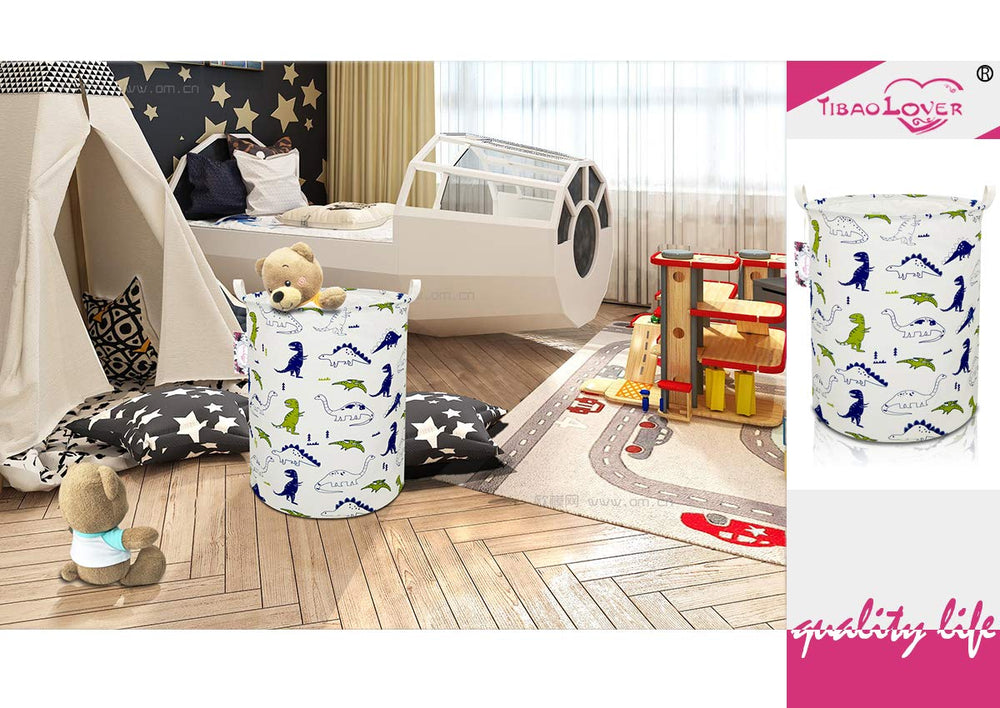 TIBAOLOVER toy storage dinosaur bin for organized playtime.