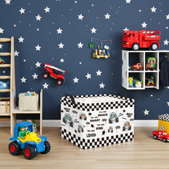 TIBAOLOVER rectangular kids storage basket interior with waterproof lining for quick wipe-clean care.