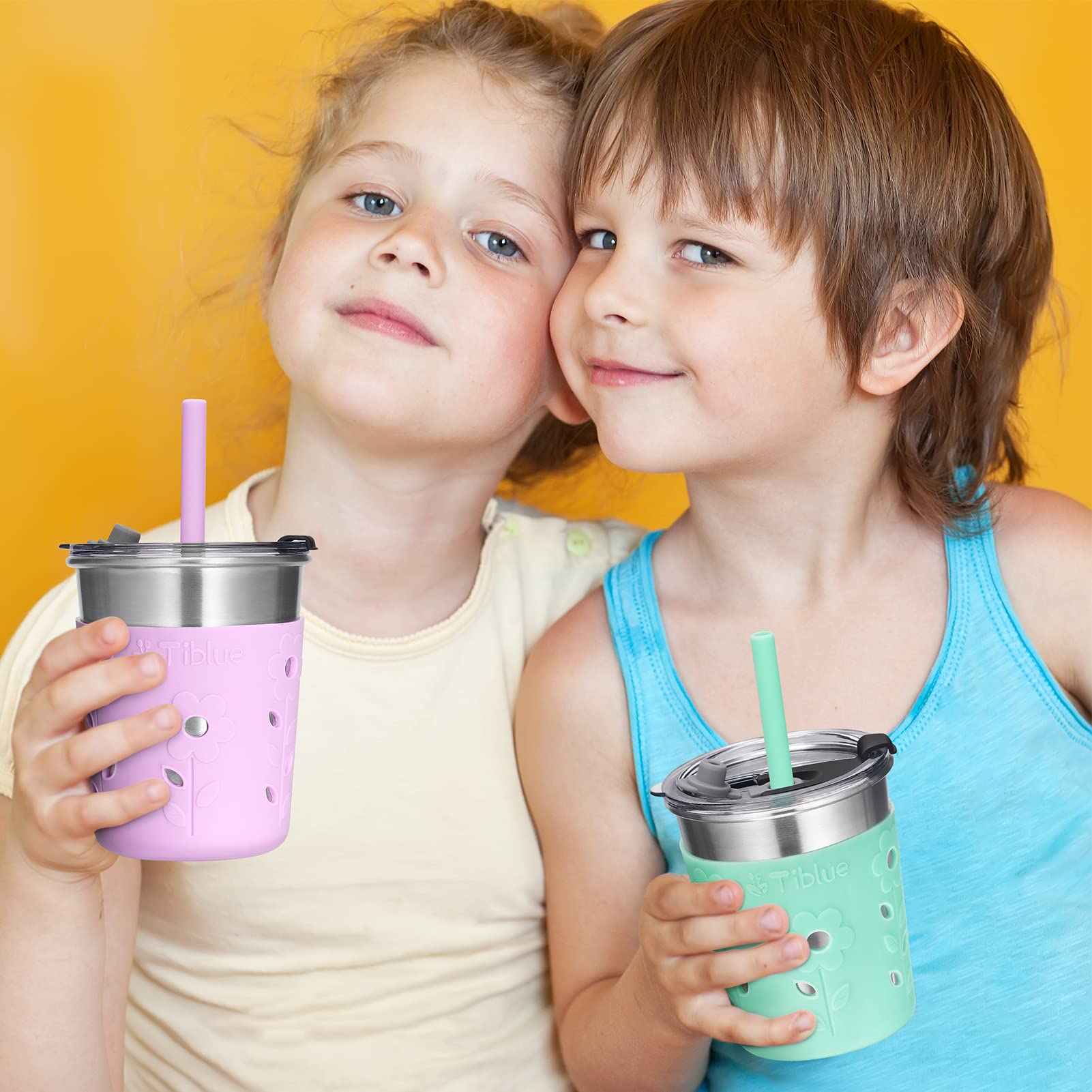 Tiblue Kids Cups wide-mouth design makes filling and cleaning easy.
