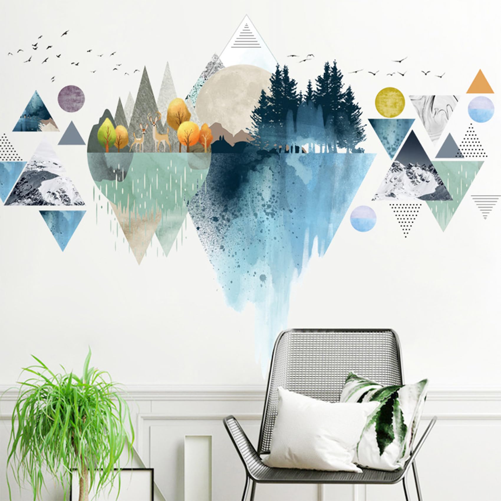 TICAFOU DIY wall decor kit lets you arrange pieces to fit your space.