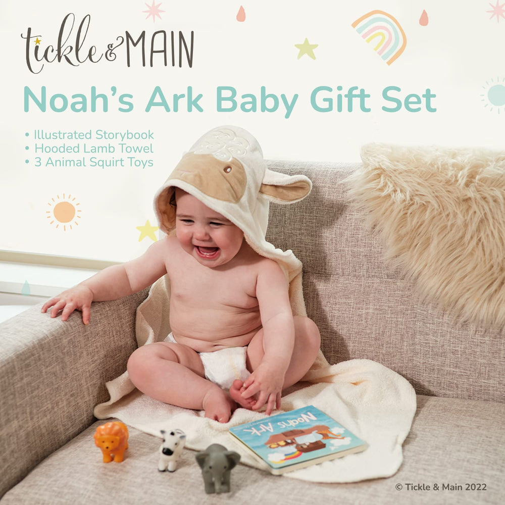 Tickle & Main animal squirt toys set ready for engaging bath play.