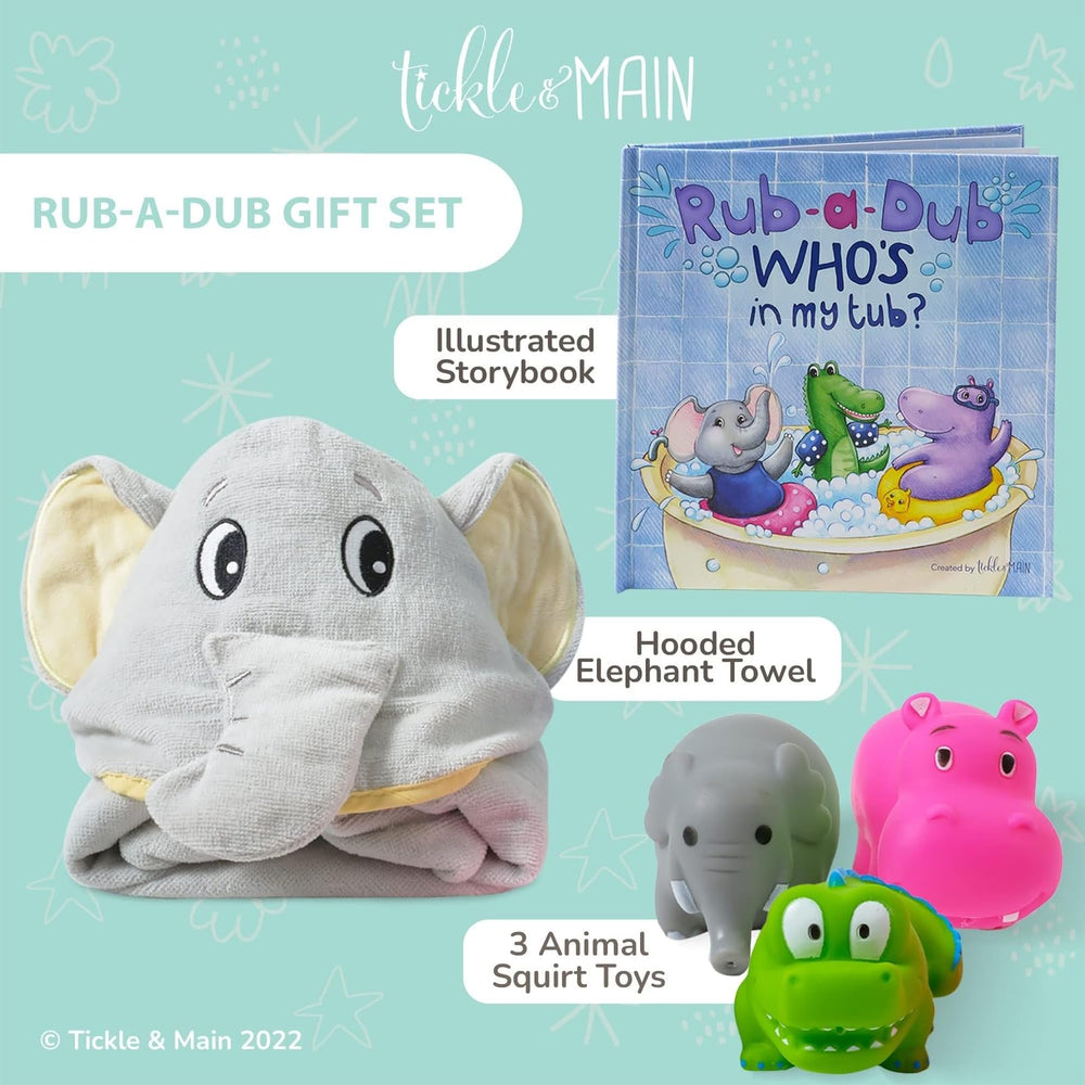 Tickle & Main jungle safari bath toys for playful bath time