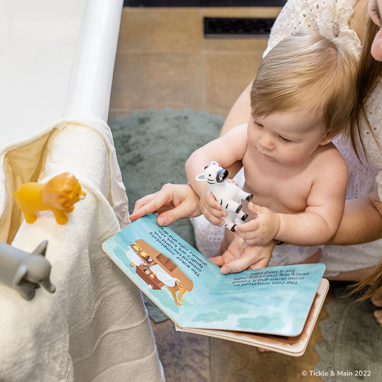 Tickle & Main baptism gift-set packaging emphasizes thoughtful keepsake.