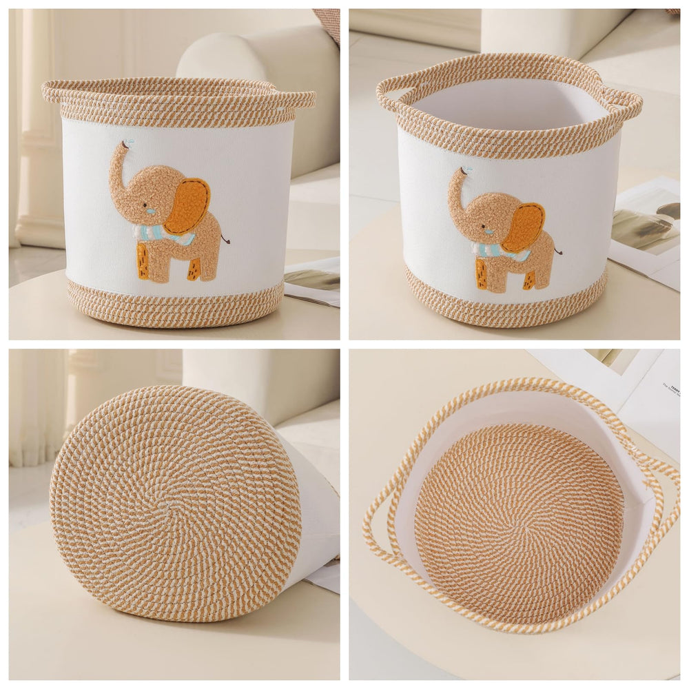 Tidelit bedside storage basket fits on shelf for quick access