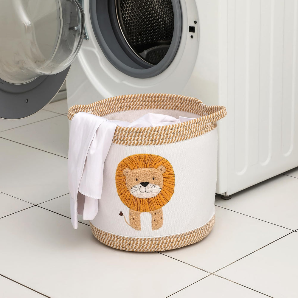 Tidelit blanket-storage basket ready to corral cozy blankets.