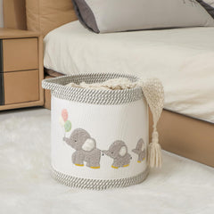 Tidelit soft-edge nursery basket with padded edges for safe storage