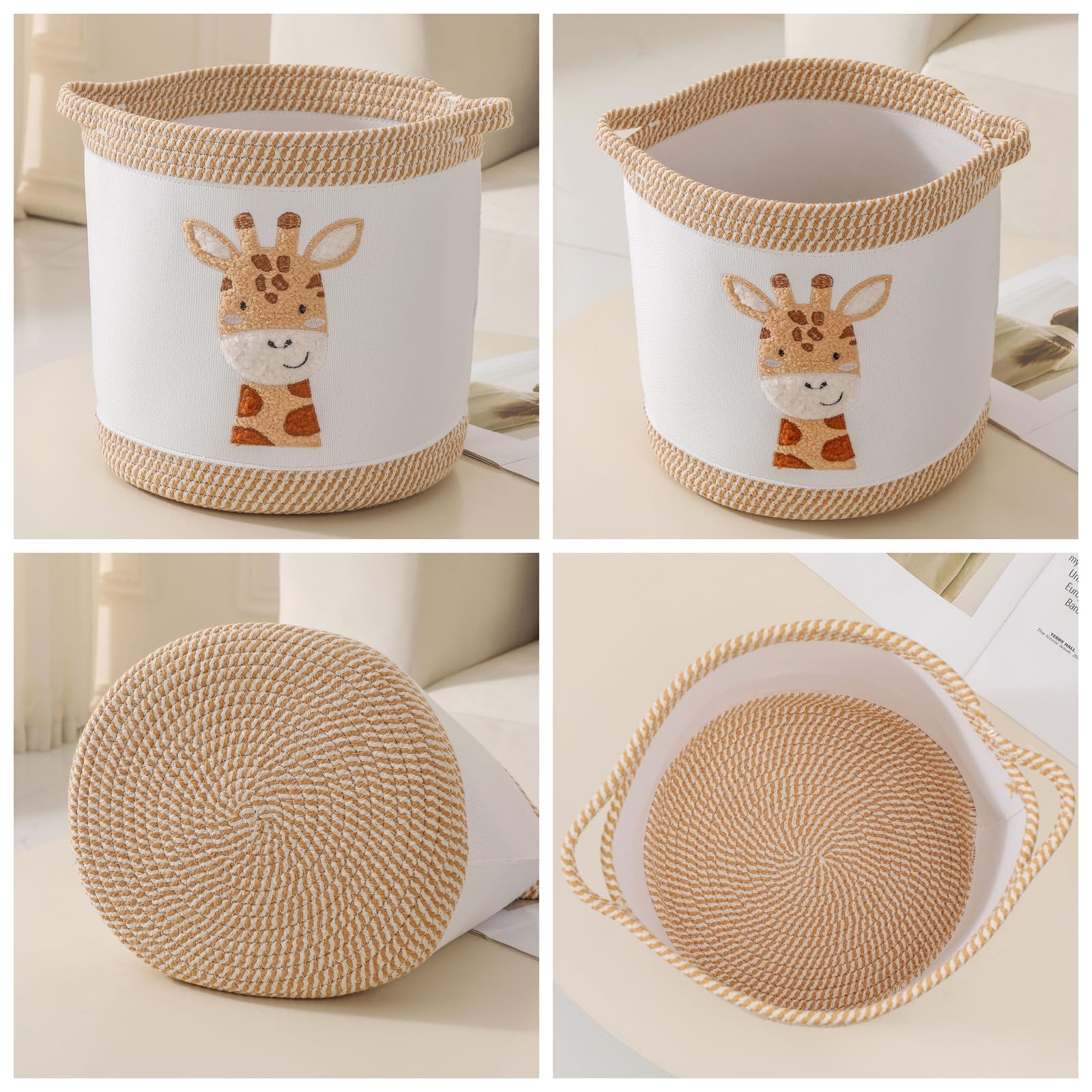 Tidelit nursery organizer helps keep blankets and toys tidy.