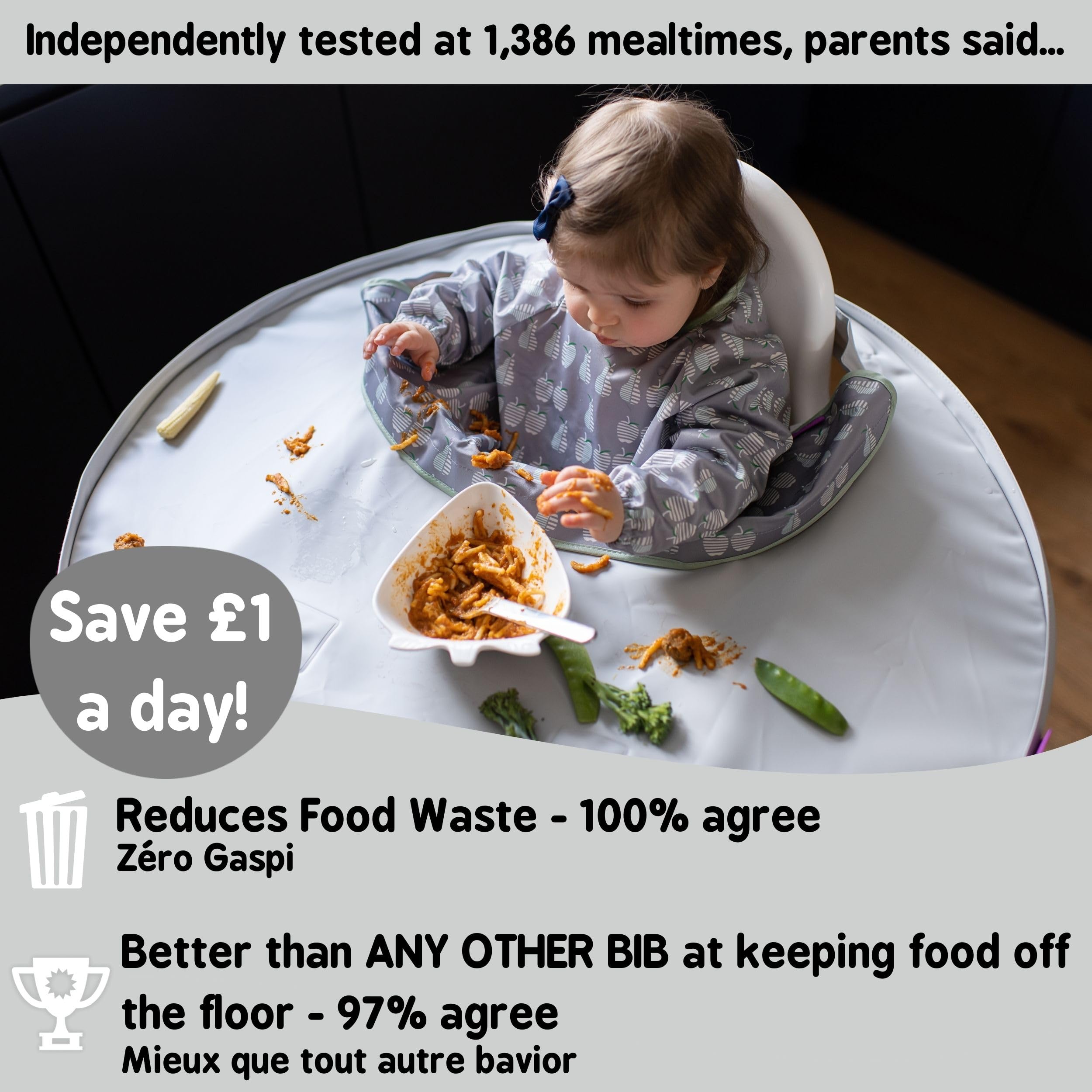 Tidy Tot used for self-feeding and weaning milestones