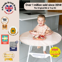 Tidy Tot bib-tray suction cups secure on highchair for stable feeding