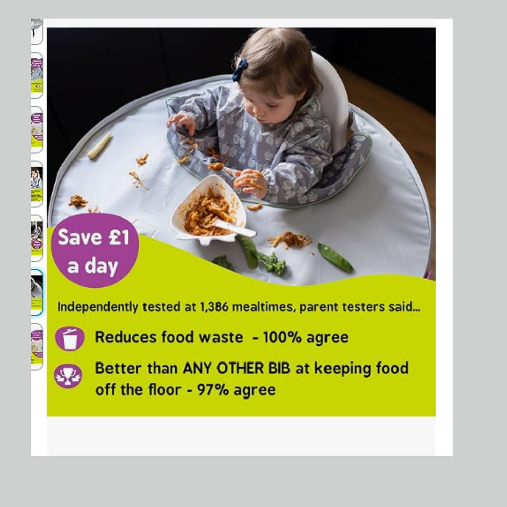 Tidy Tot tray wipe-clean surface ready for quick cleanup