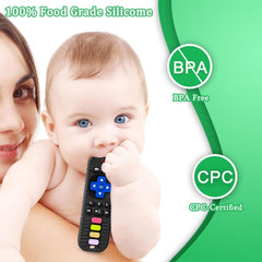 TIEDXIOY silicone phone teether encourages tactile exploration and comfort