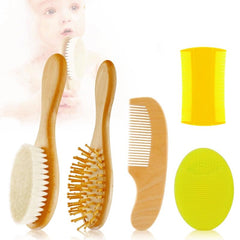 TIENQI baby goat hair brush for gentle grooming and scalp care