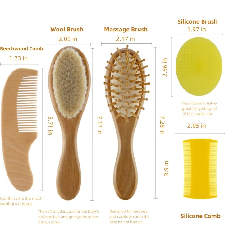 TIENQI wooden massage brush delivering soothing scalp massage
