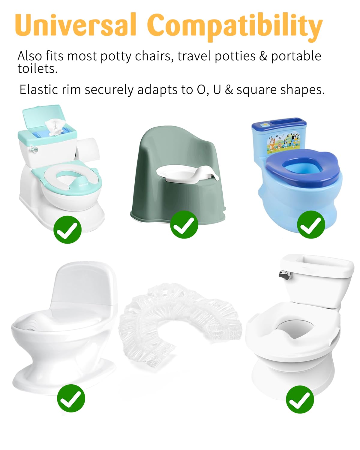 Tiga potty liners leakproof barrier keeps messes contained during training sessions.