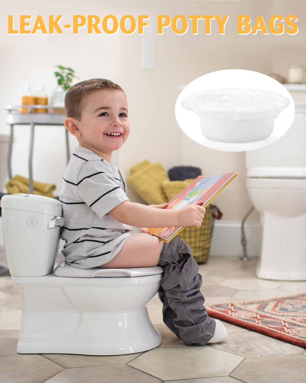Tiga 50-count value pack shown for long-lasting potty training supplies.